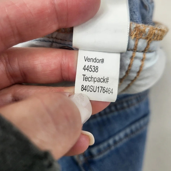 PACSUN Medium Wash Denim Zip Front Mini Skirt Sz 26 - Picture 10 of 10